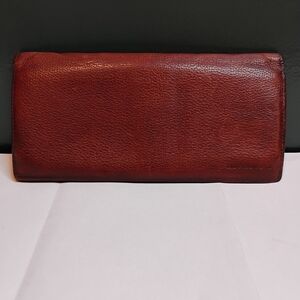 Authentic Burberry Neutral Leather Nova Check Organizer